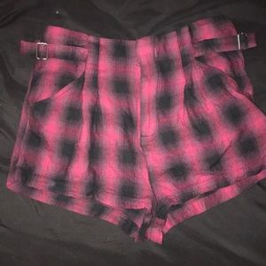 plaid shorts